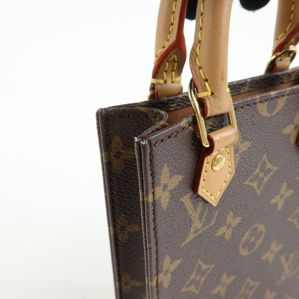 Louis Vuitton Monogram Petit Sac Plat 2Way Hand Shoulder Bag M69442