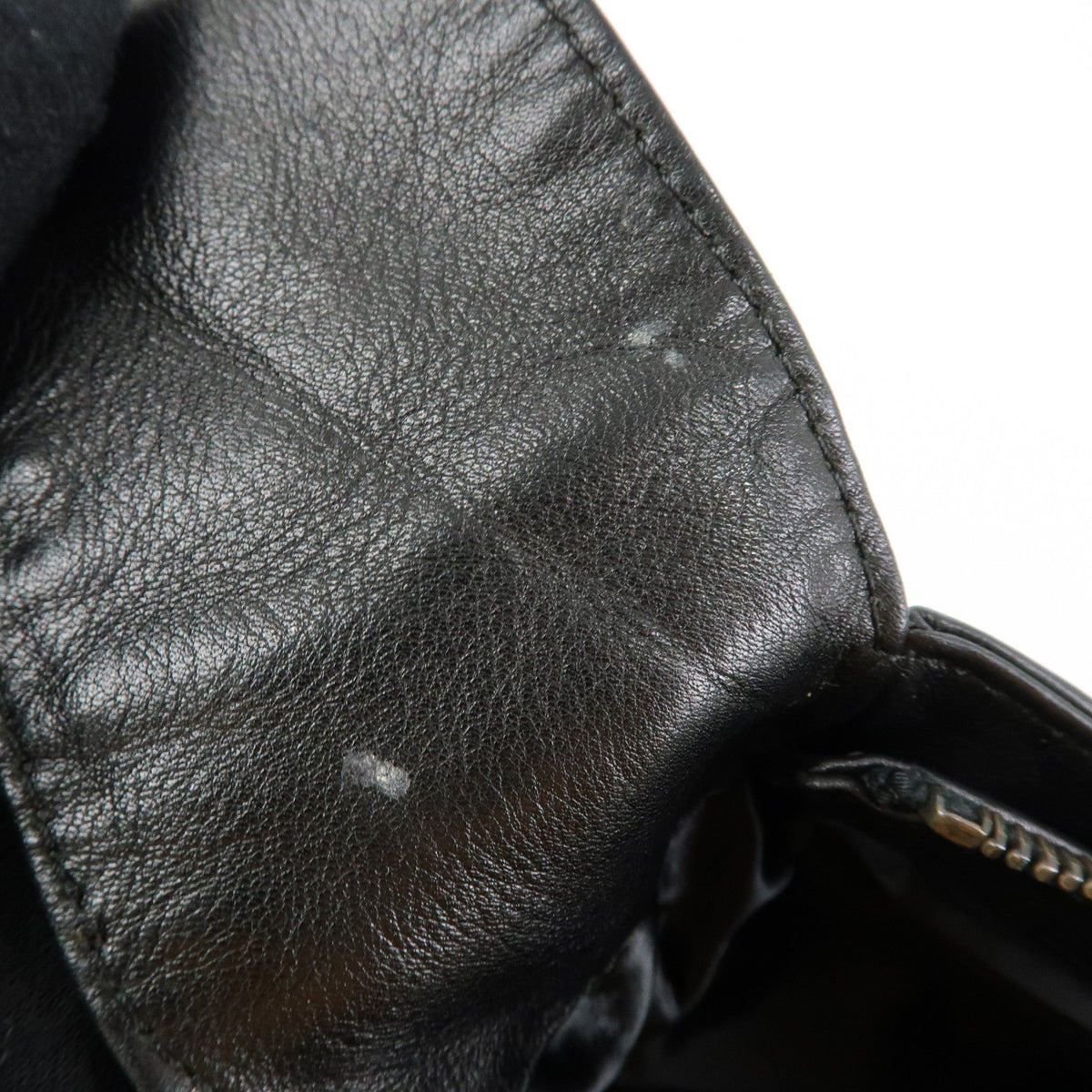 CHANEL COCO Mark Lamb Skin Leather Shoulder Bag Tassel Black Brown