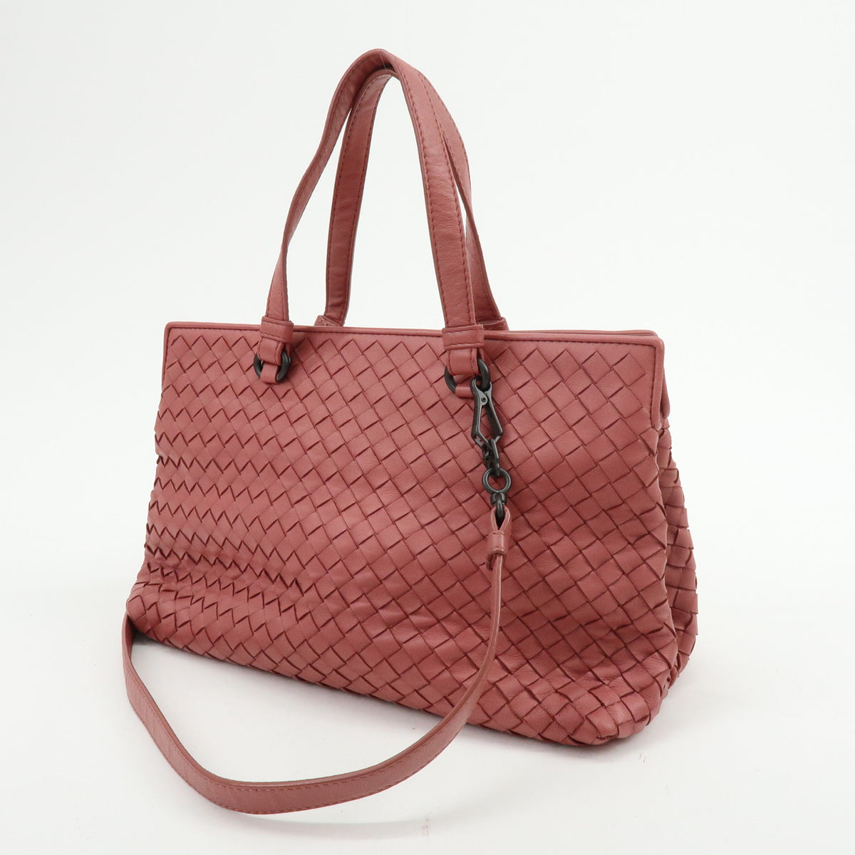 BOTTEGA VENETA Intrecciato Nappa Leather 2Way Bag Shoulder Bag Pink
