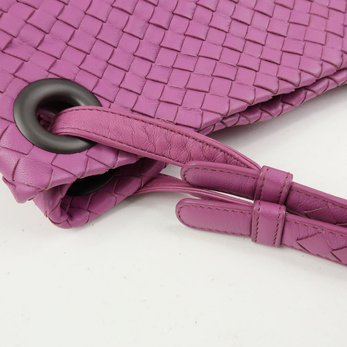 BOTTEGA VENETA Garda Intrecciato Leather Tote Bag Shoulder Bag Purple