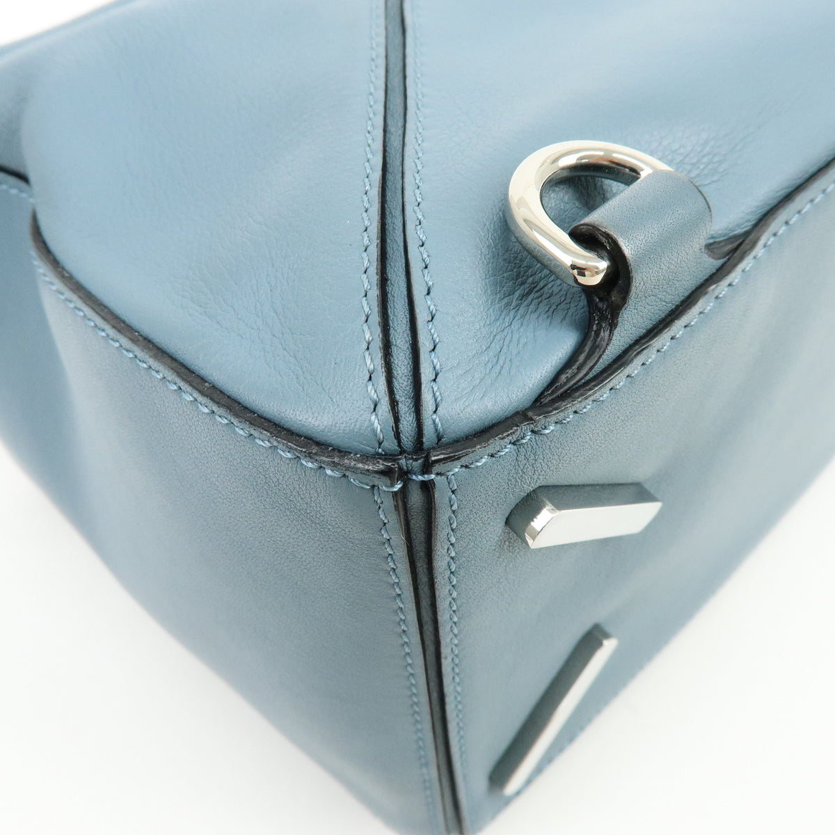 LOEWE Anagram Puzzle Leather 2Way Bag Hand Bag Shoulder Bag Light Blue