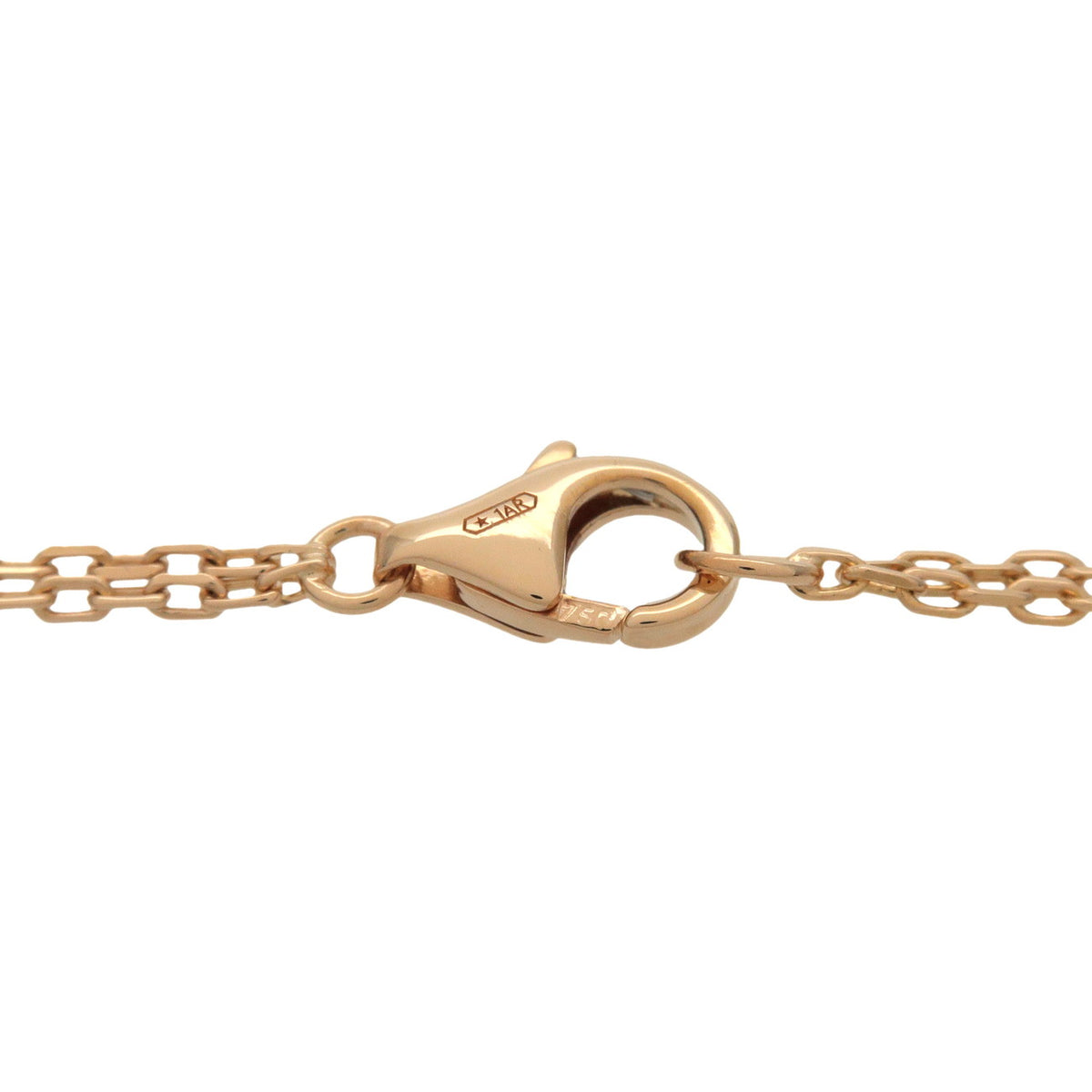 Cartier Love Circle 2P Diamond Necklace K18 750YG Yellow Gold