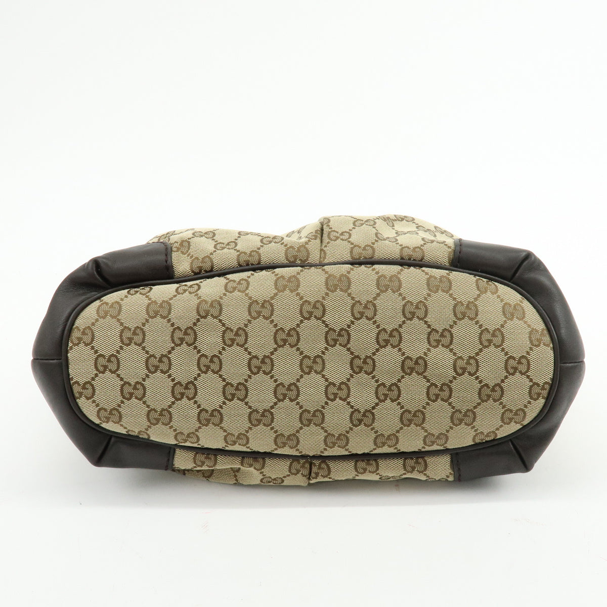 GUCCI Sukey Diamante GG Canvas Leather 2Way Bag Beige Brown 247902