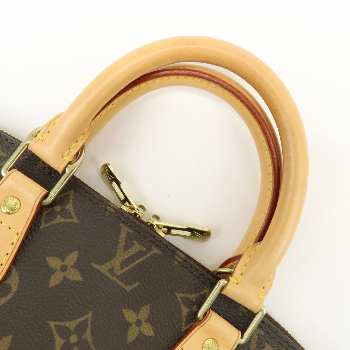 Louis Vuitton Monogram Alma Canvas Leather Hand Bag Brown M51130