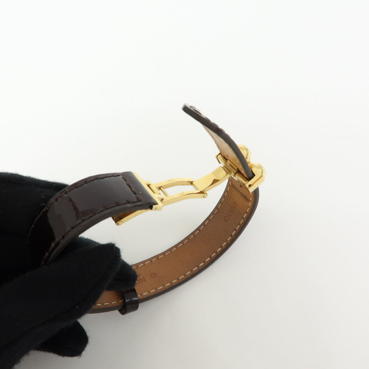 Louis Vuitton Monogram Vernis Bloom It Bracelet 17 Amarante M6602F