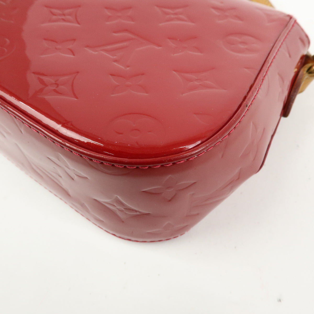 Louis Vuitton Monogram Vernis Bellflower PM Shoulder Bag Red M91705