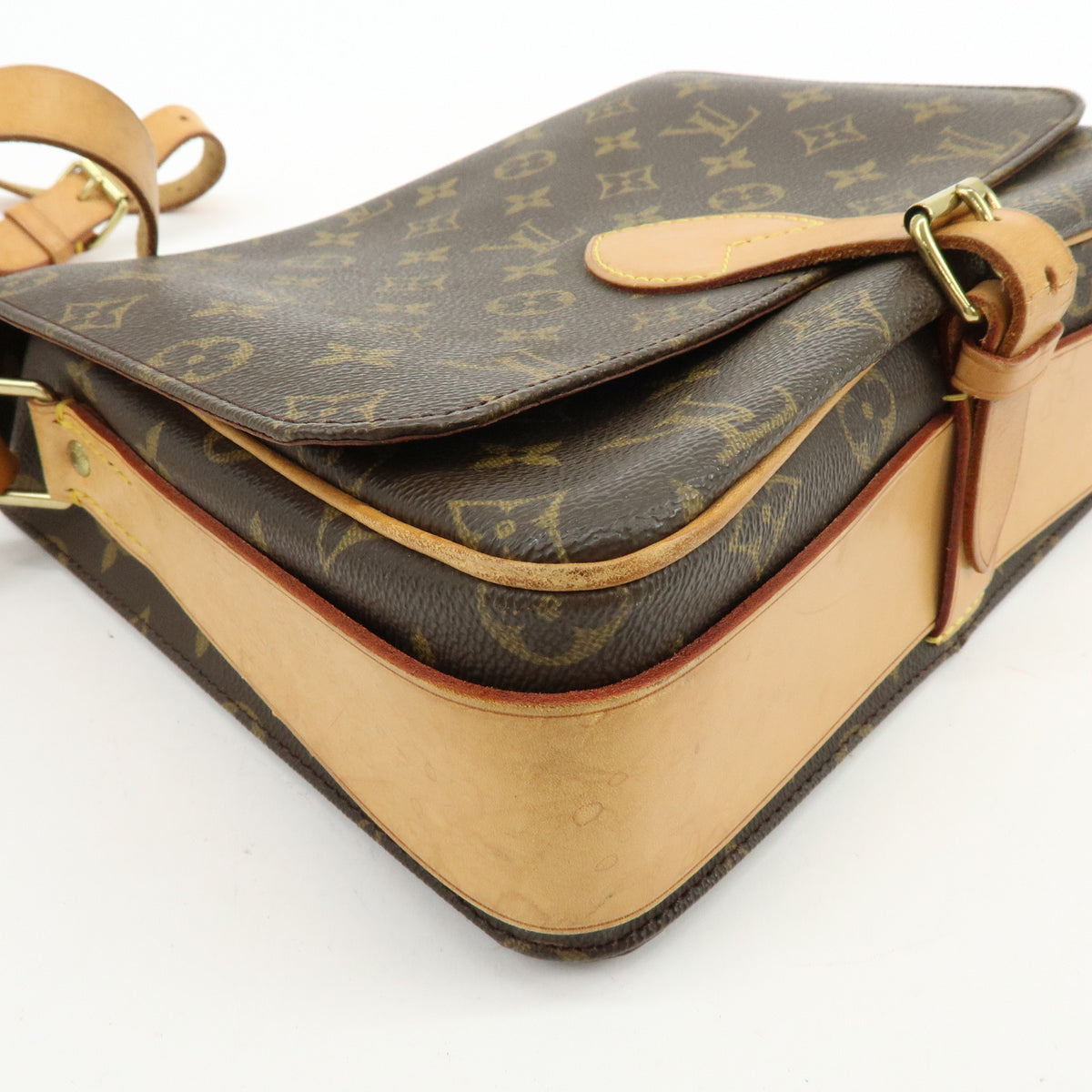 Louis Vuitton Monogram Cartouchiere GM Crossbody Bag Brown M51252