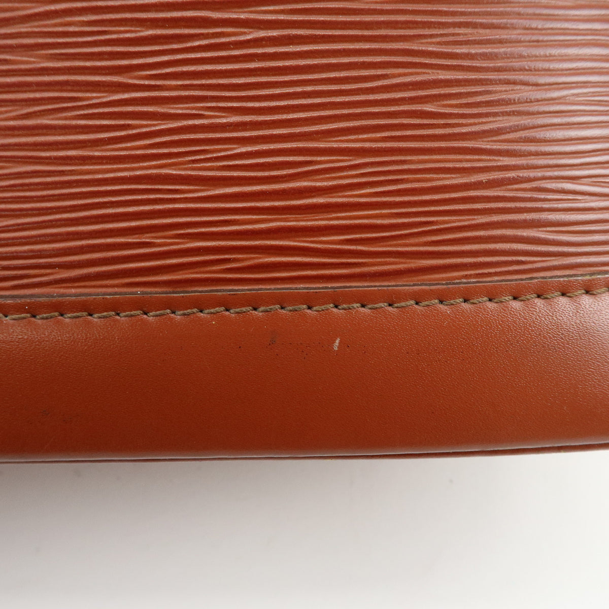 Louis Vuitton Epi Alma PM Leather Hand Bag Kenya Brown M52143