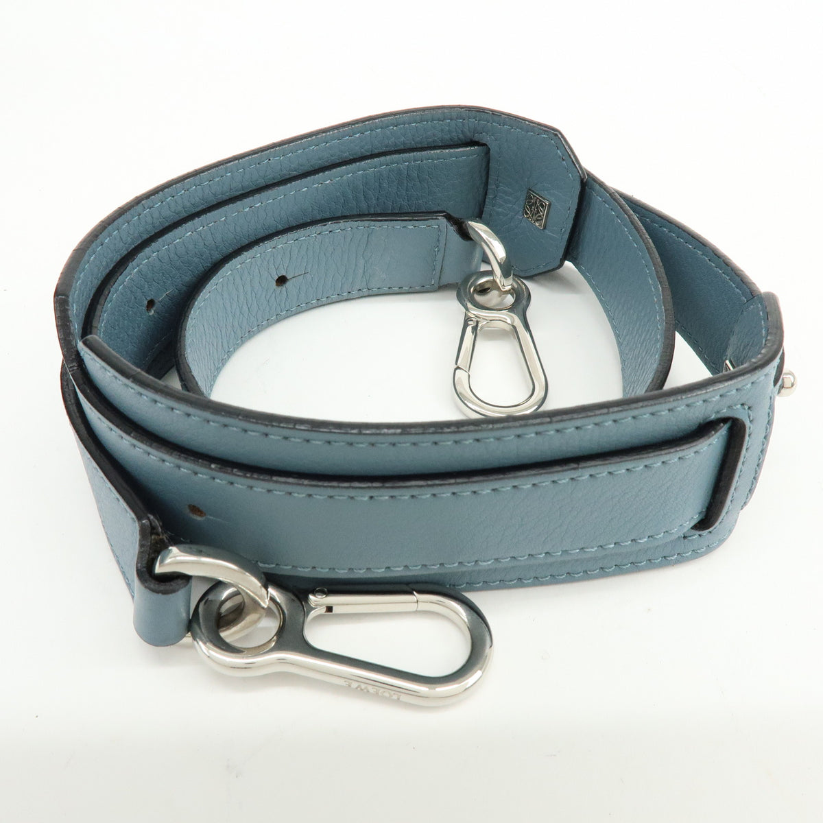LOEWE Anagram Puzzle Leather 2Way Bag Hand Bag Shoulder Bag Light Blue
