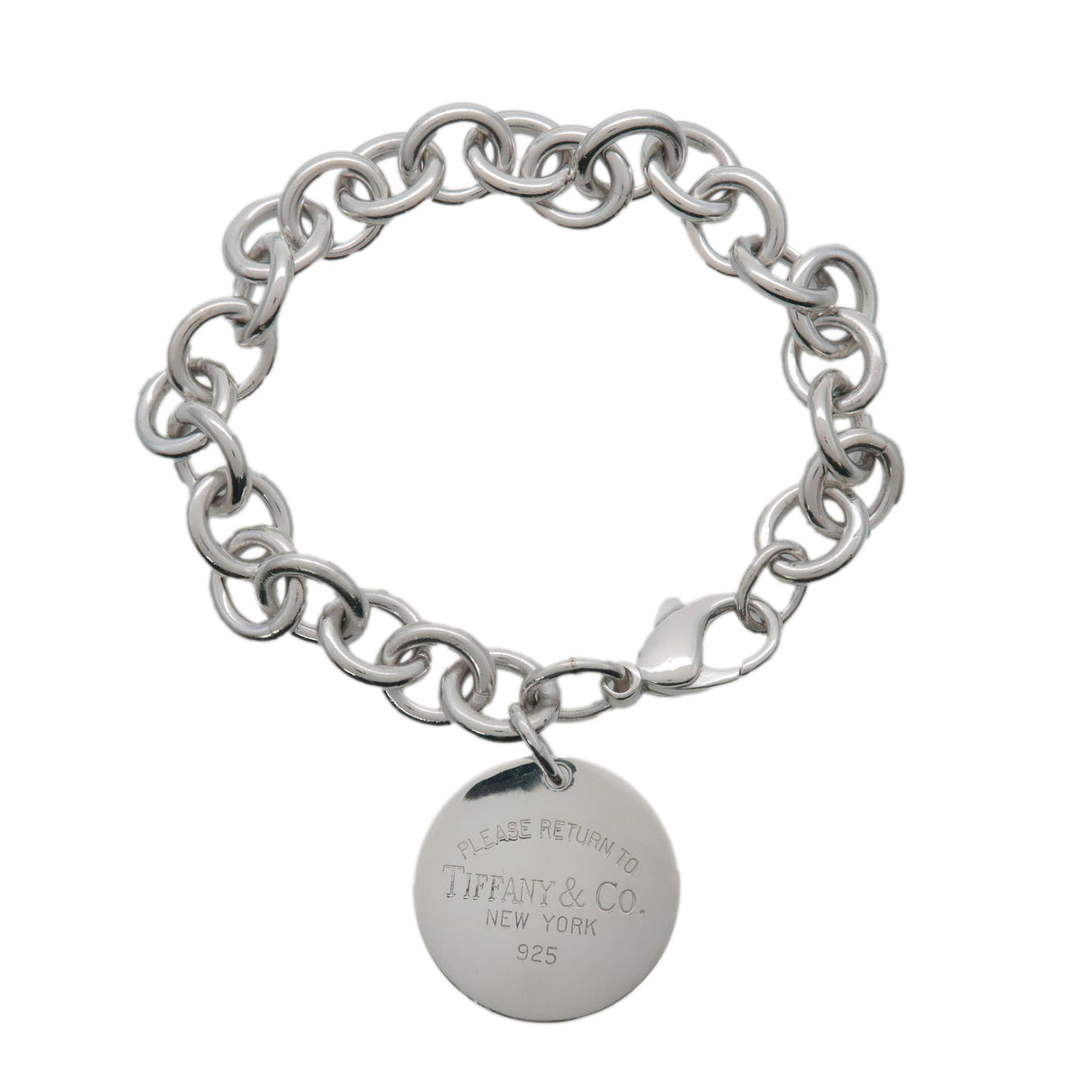 Tiffany & Co Return to Tiffany Round Tag Bracelet SV925 Silver