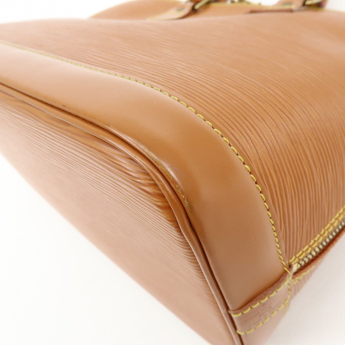 Louis Vuitton Epi Alma PM Hand Bag Zipang Gold M52148