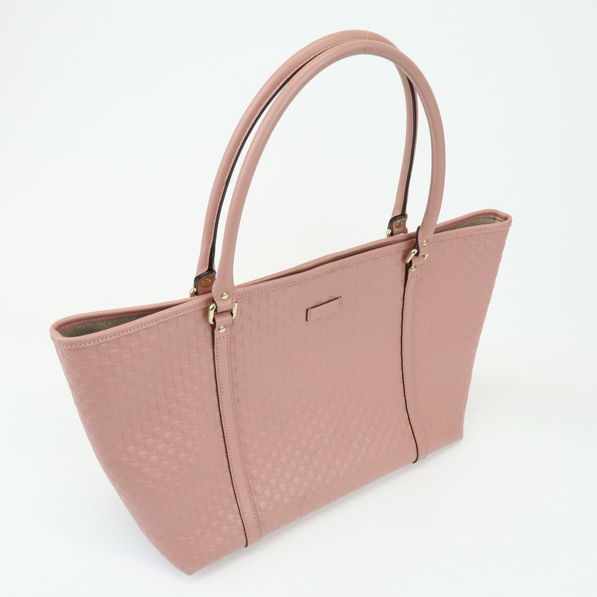 GUCCI Microguccissima Leather Tote Bag Shoulder Bag Pink 449647