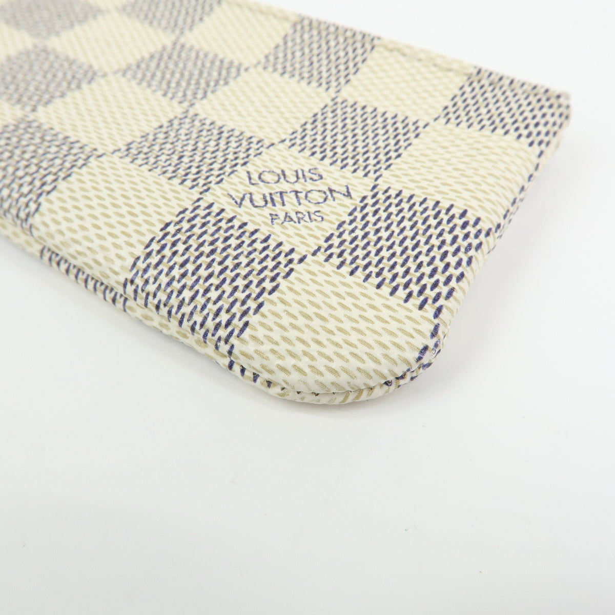 Louis Vuitton Damier Azur Pochette Cles Coin Case Key Case N62659