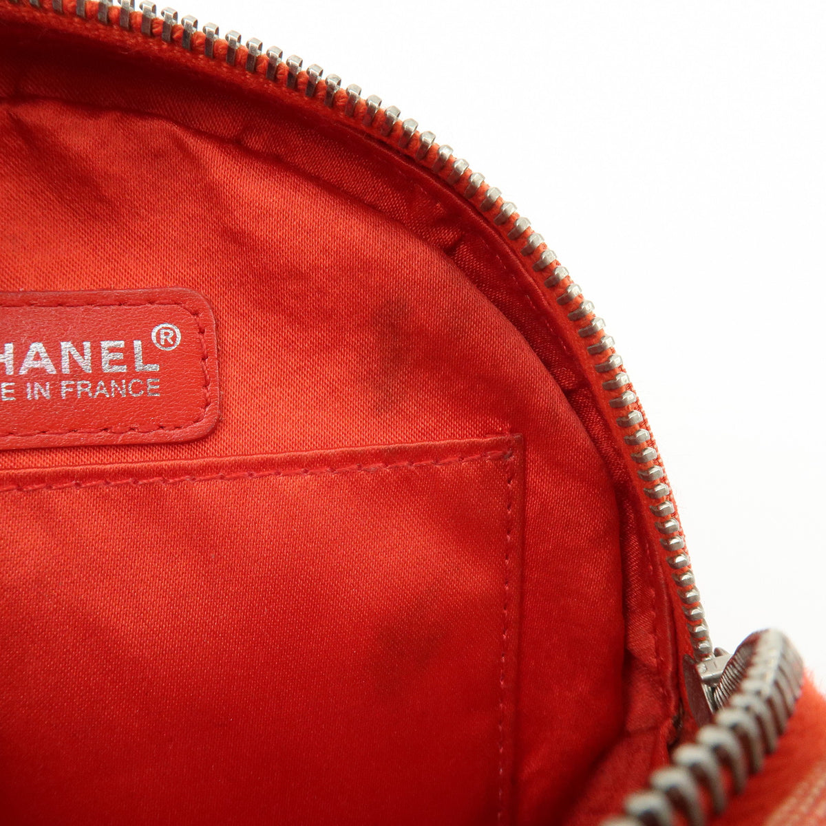 CHANEL New Travel Line COCO Mark Nylon Jacquard Cosmetic Pouch A17682
