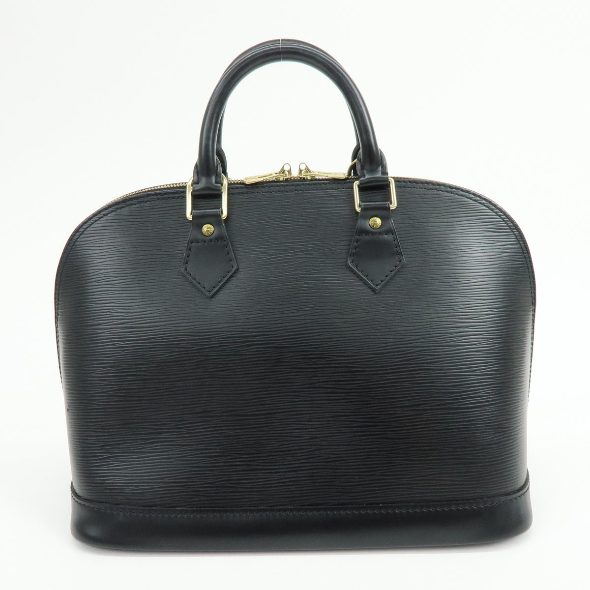 Louis Vuitton Epi Alma Leather Hand Bag Noir Black M52142