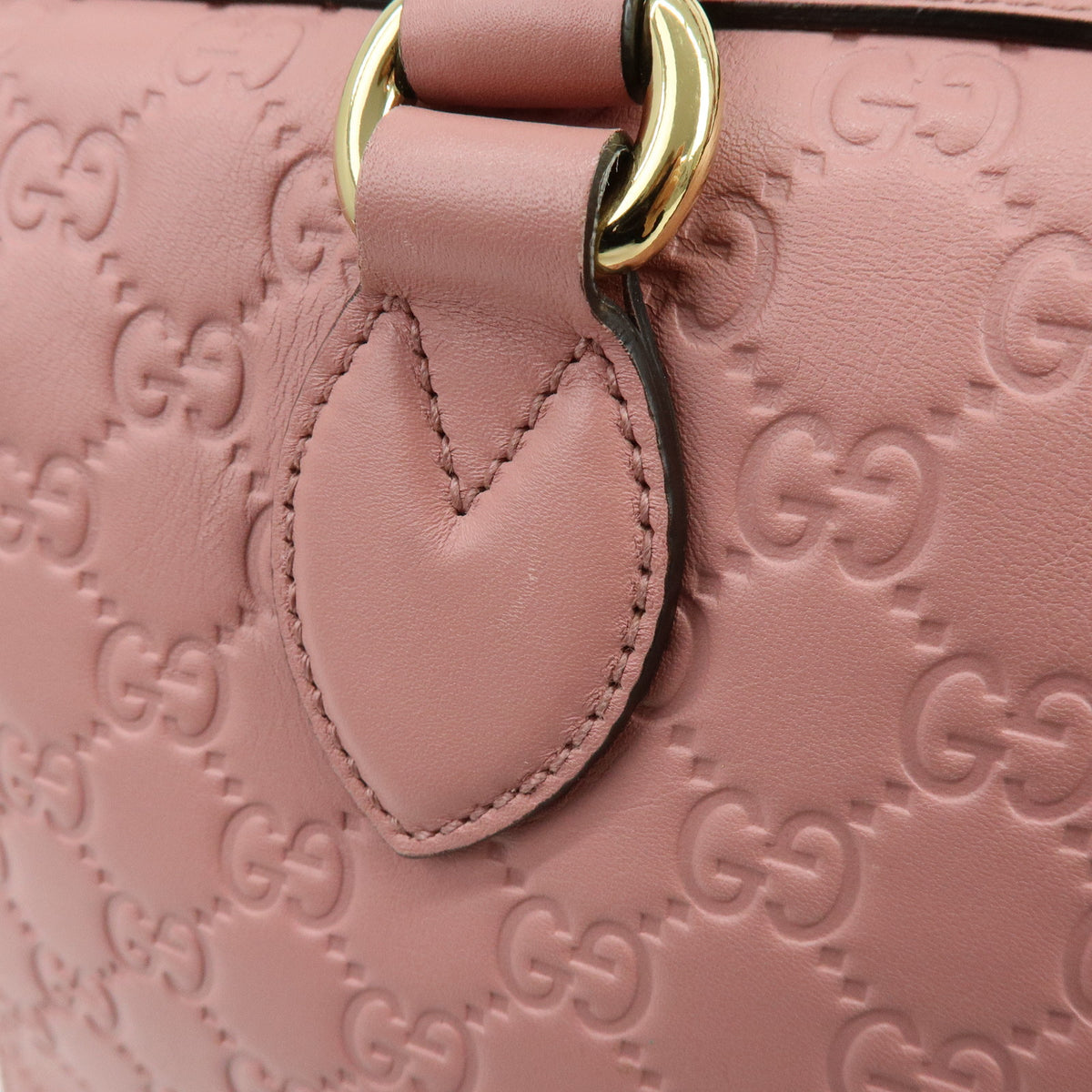 GUCCI Guccissima Leather 2Way Shoulder Bag Hand Bag Pink 453573