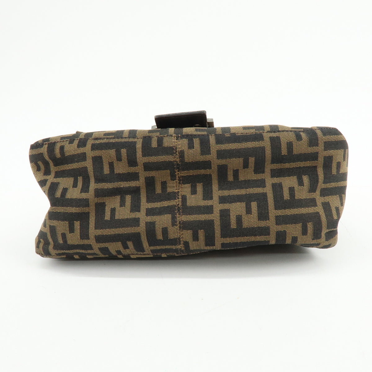 FENDI Zucca Mamma Baguette Canvas Leather Shoulder Bag Hand Bag 26325