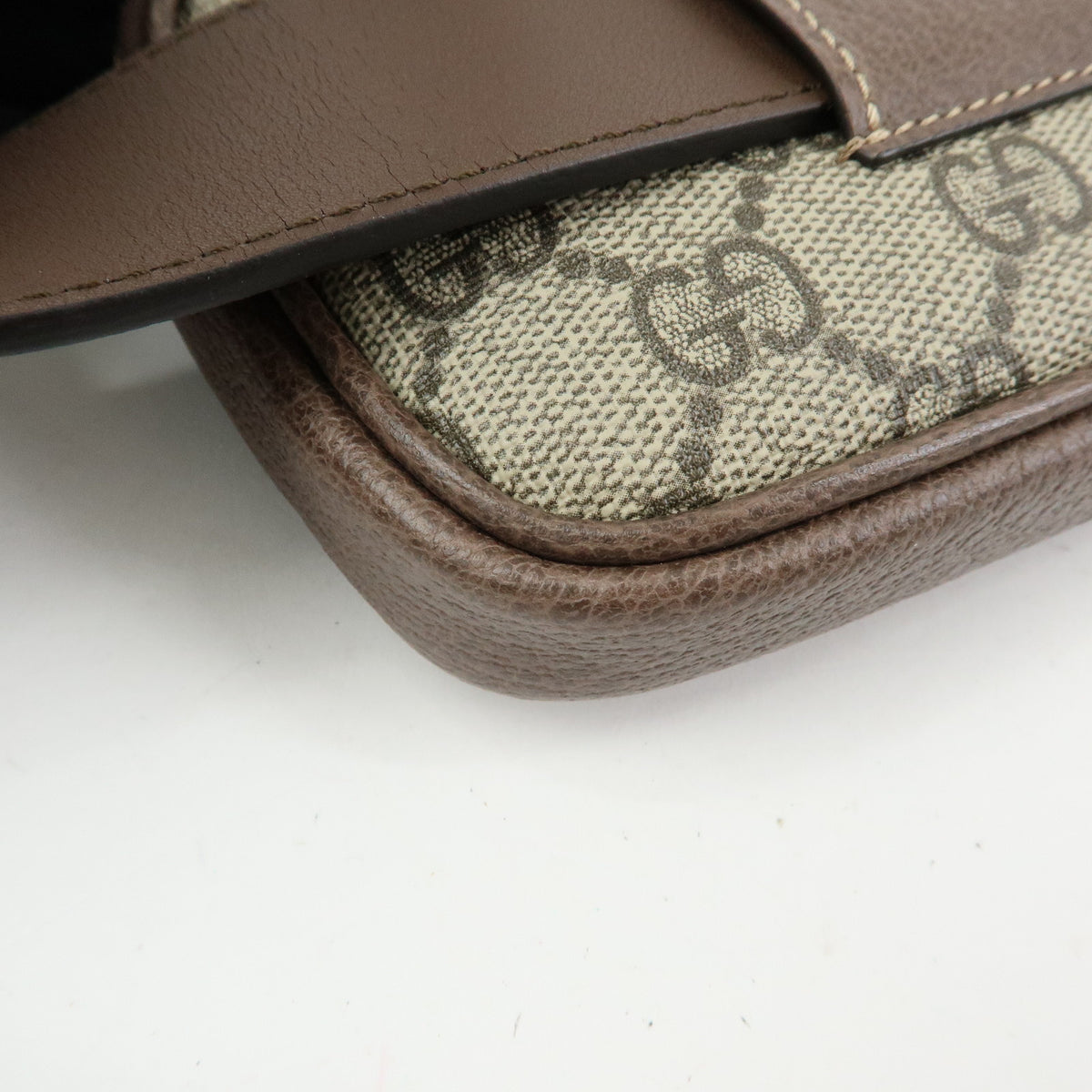 GUCCI Sherry Ophidia Double G GG Supreme Leather Waist Bag Pouch 519308