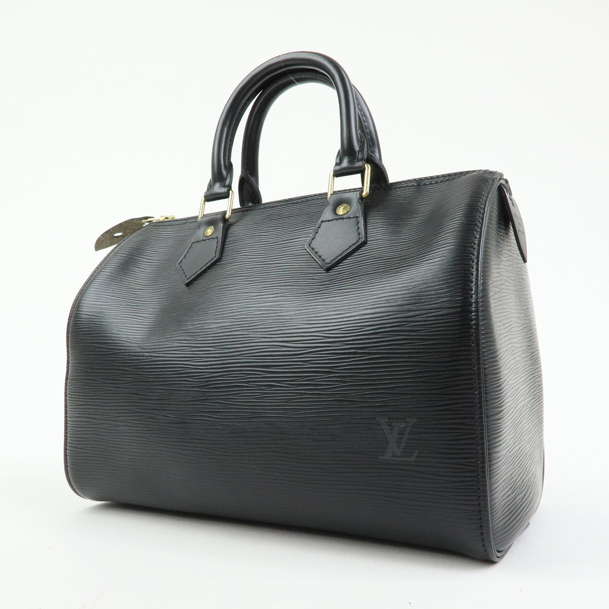 Louis Vuitton Epi Speedy 25 Leather Hand Bag Boston Bag Noir M59032