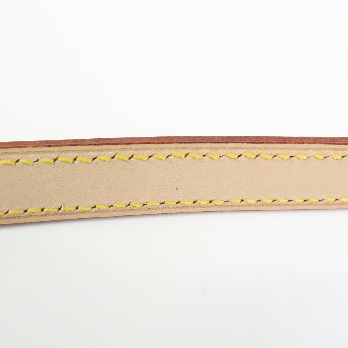Louis Vuitton Leather Shoulder Strap 120cm 1.6cm Natrual J00144