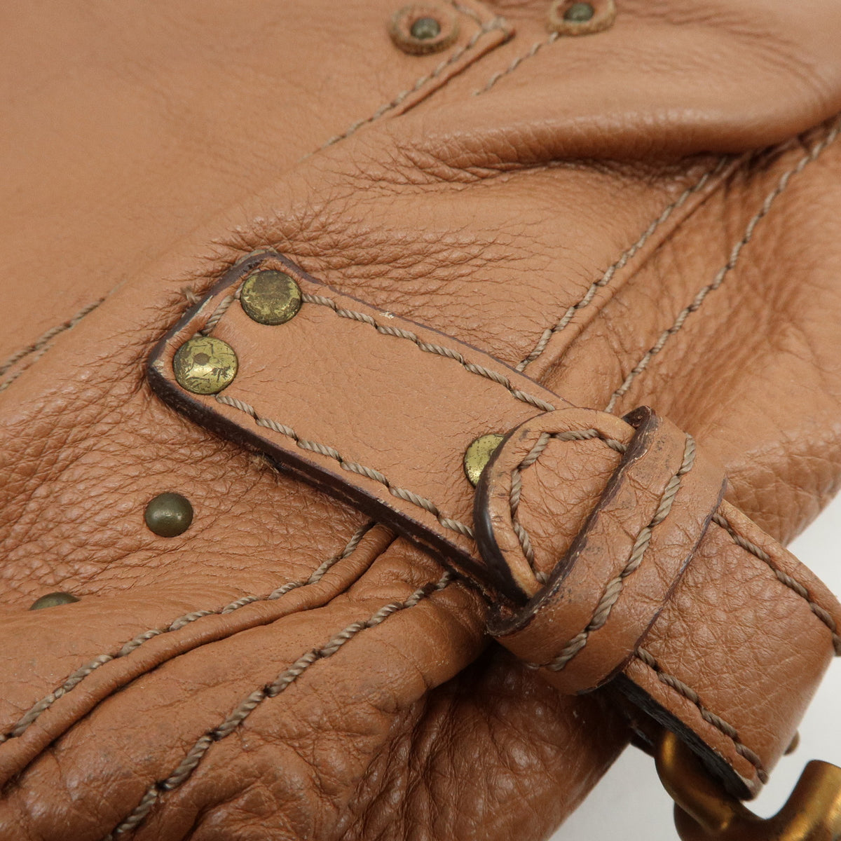 Chloe Paddington Hobo Leather Shoulder Bag Brown