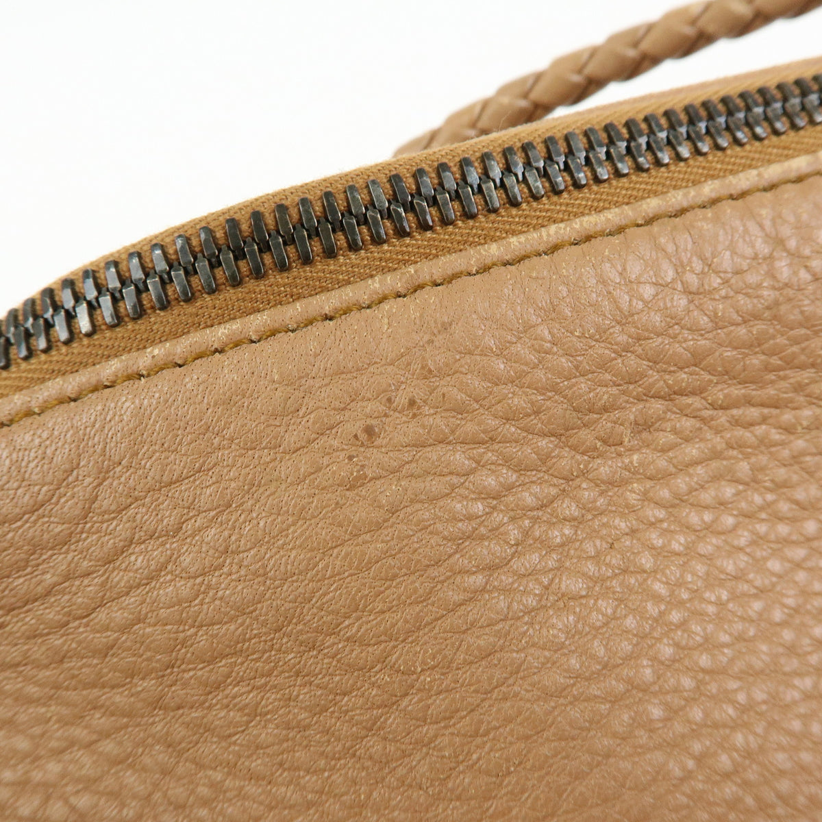BOTTEGA VENETA Intrecciato Leather Shoulder Bag Hand Bag Brown