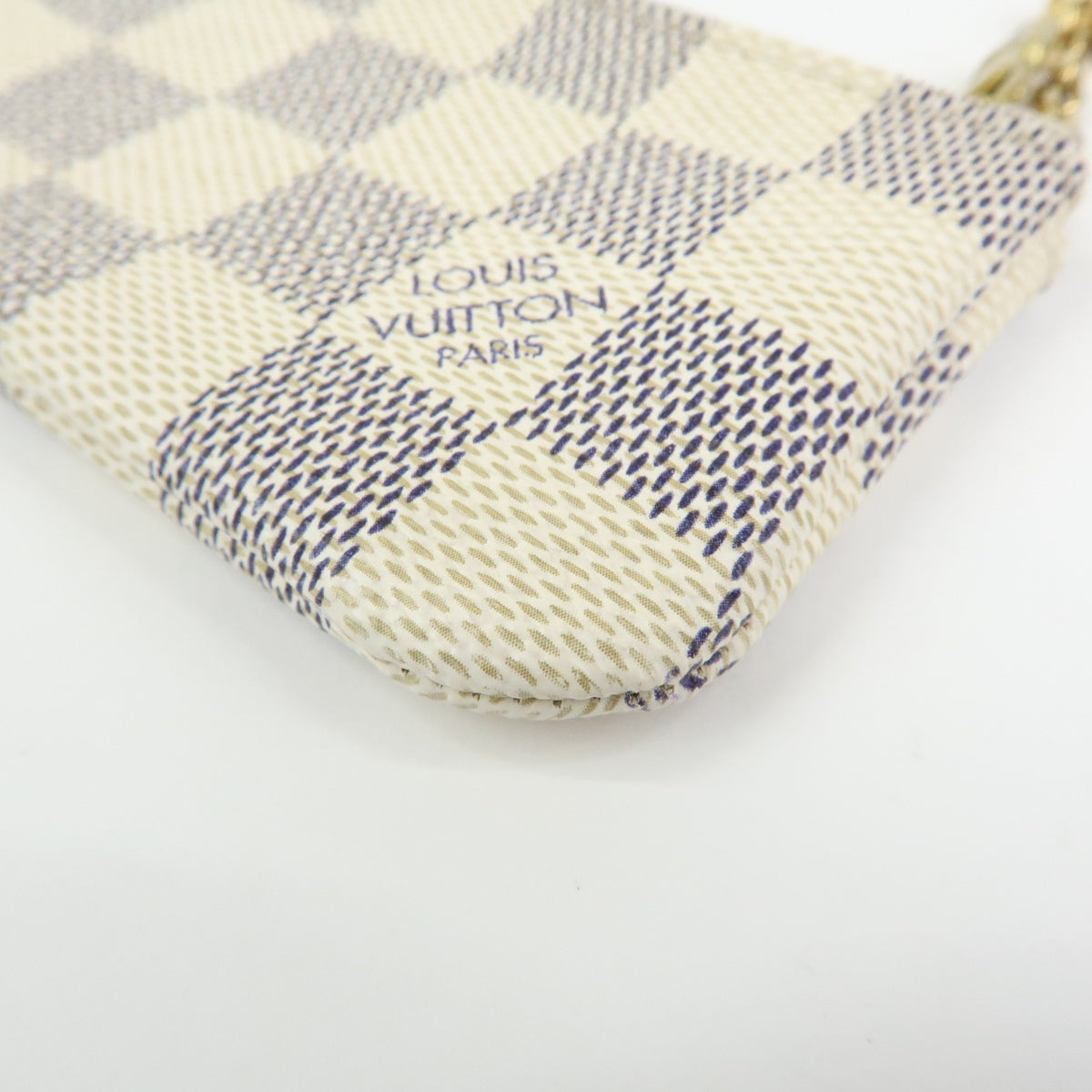 Louis Vuitton Damier Azur Pochette Cles Coin Case Key Case N62659