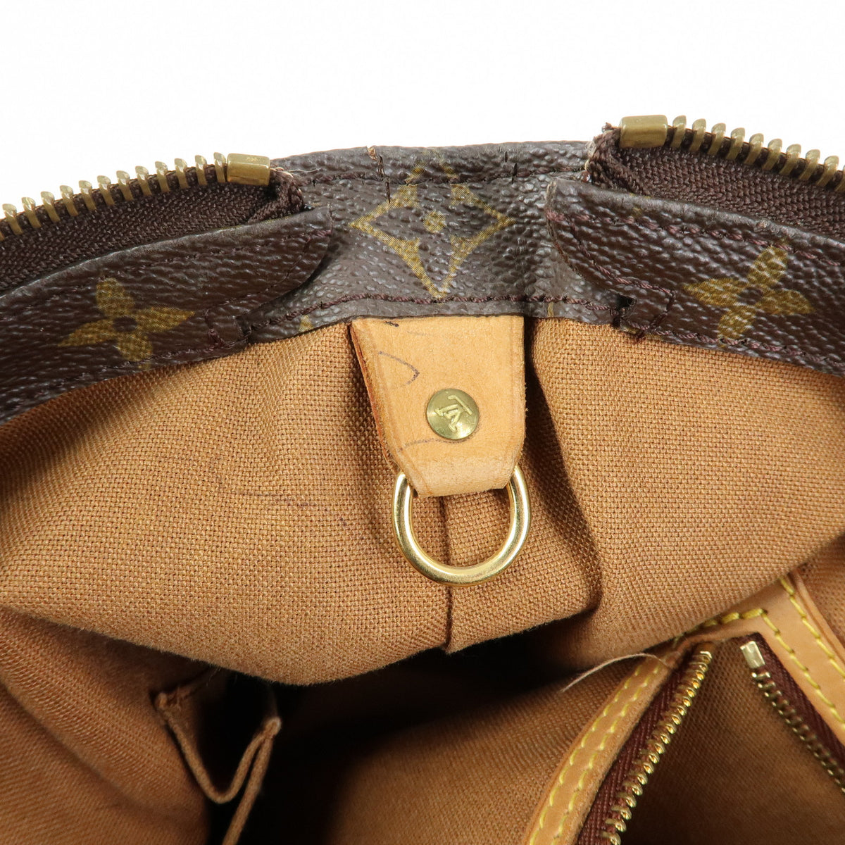 Louis Vuitton Monogram Cabas Mezzo Tote Bag Shoulder Bag Brown M51151