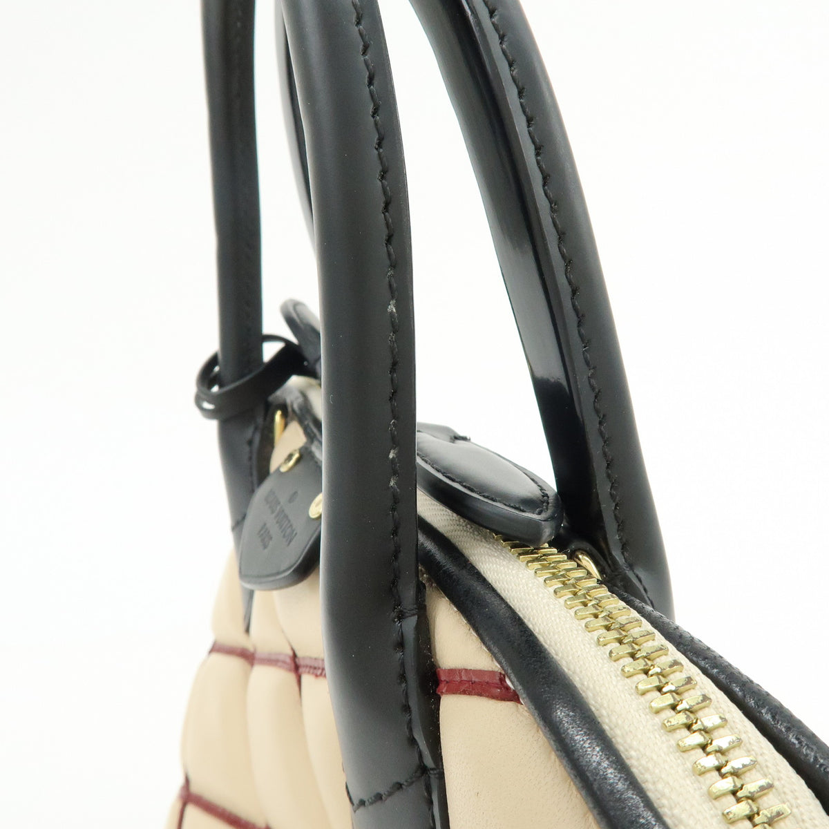 Louis Vuitton Malletage Alma PM 2Way Hand Shoulder Bag Natural M50001
