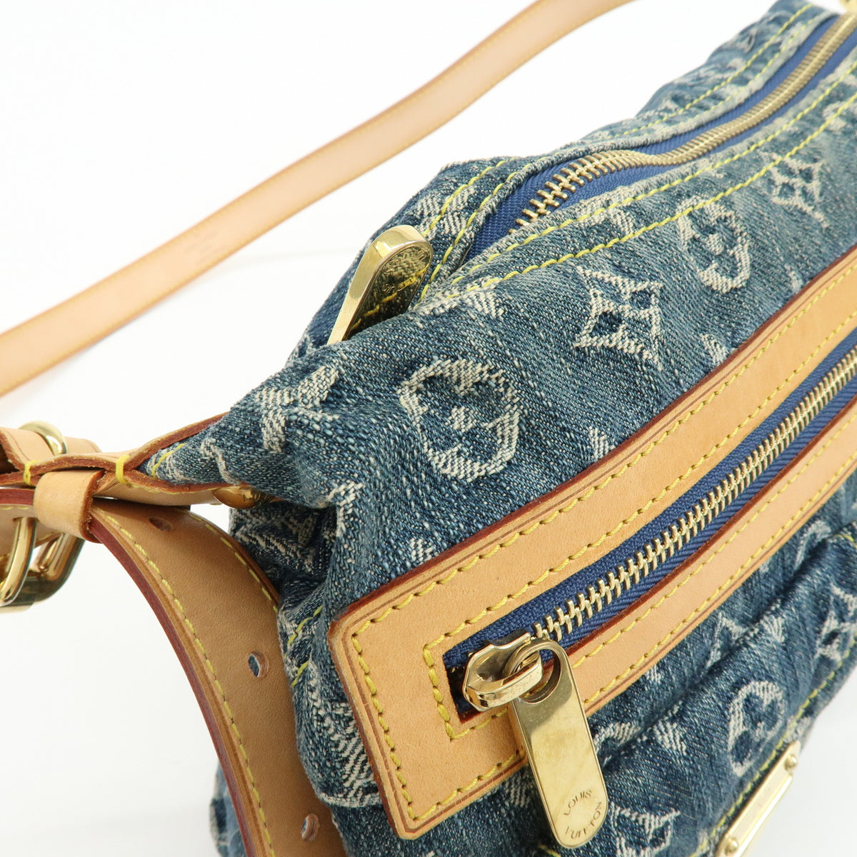 Louis Vuitton Monogram Denim Baggy PM 2Way Bag Shoulder Bag M95049