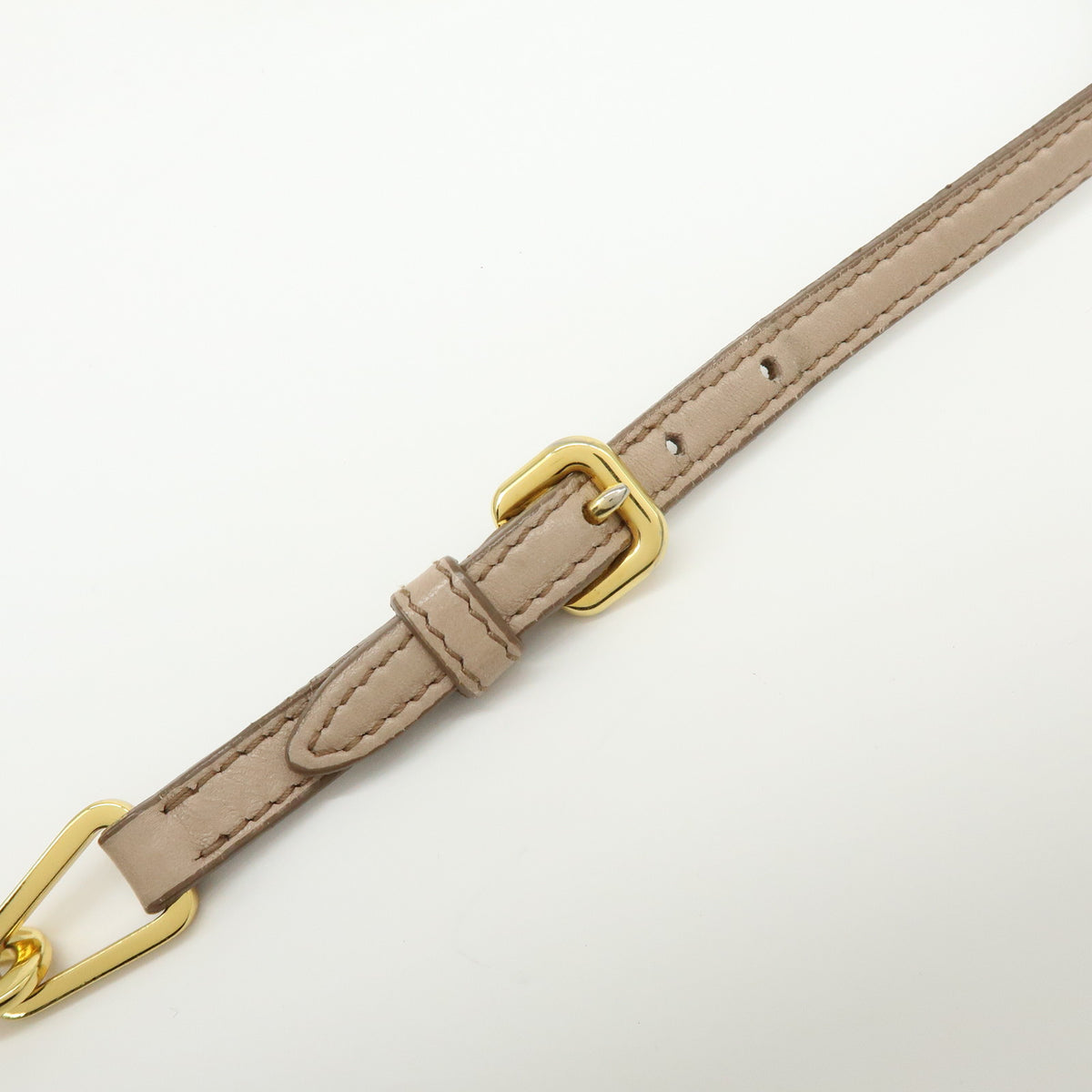 MIU MIU Matelasse Nappa Leather Chain Shoulder Bag Pink Beige