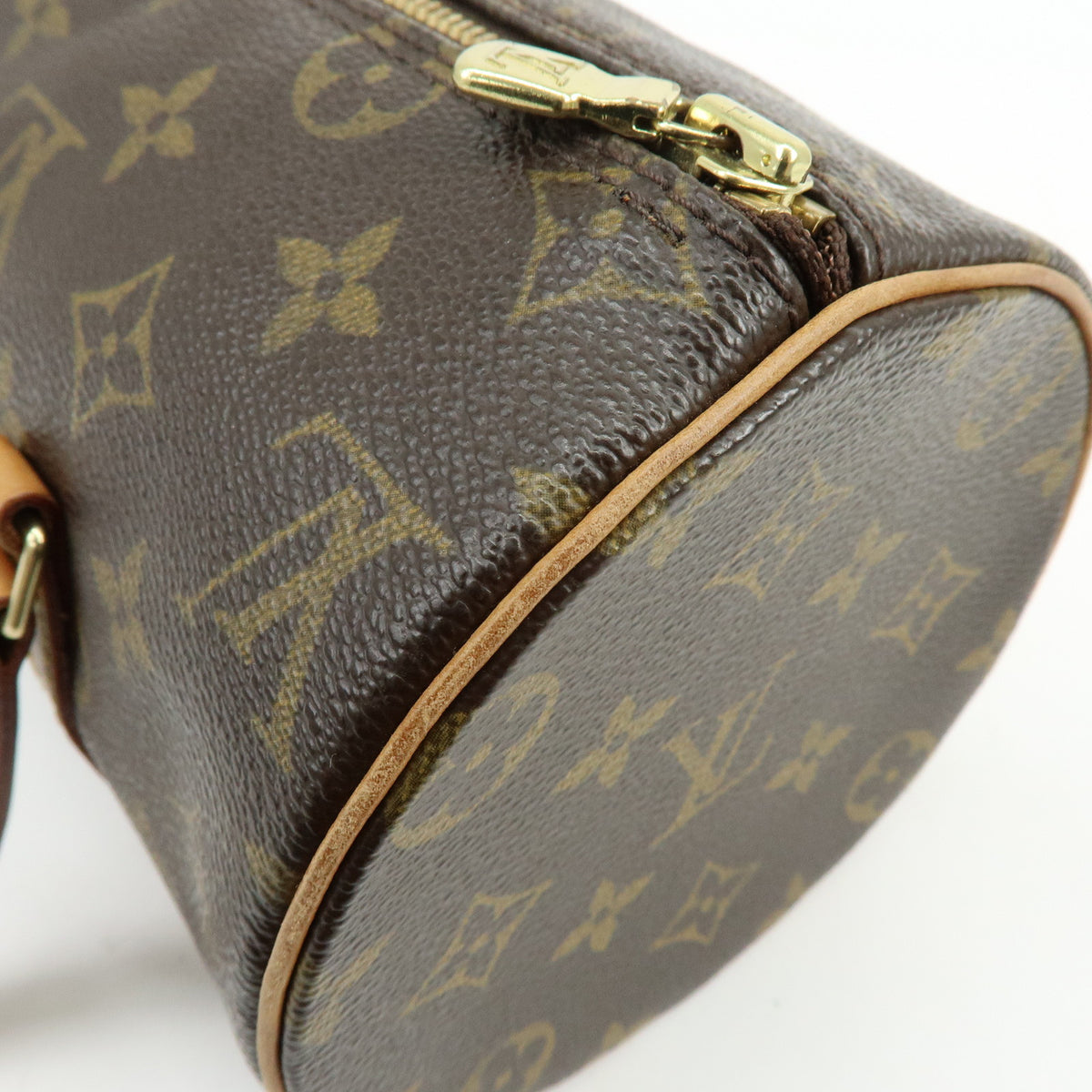 Louis Vuitton Monogram Papillon 26 Hand Bag Old Style Brown M51366