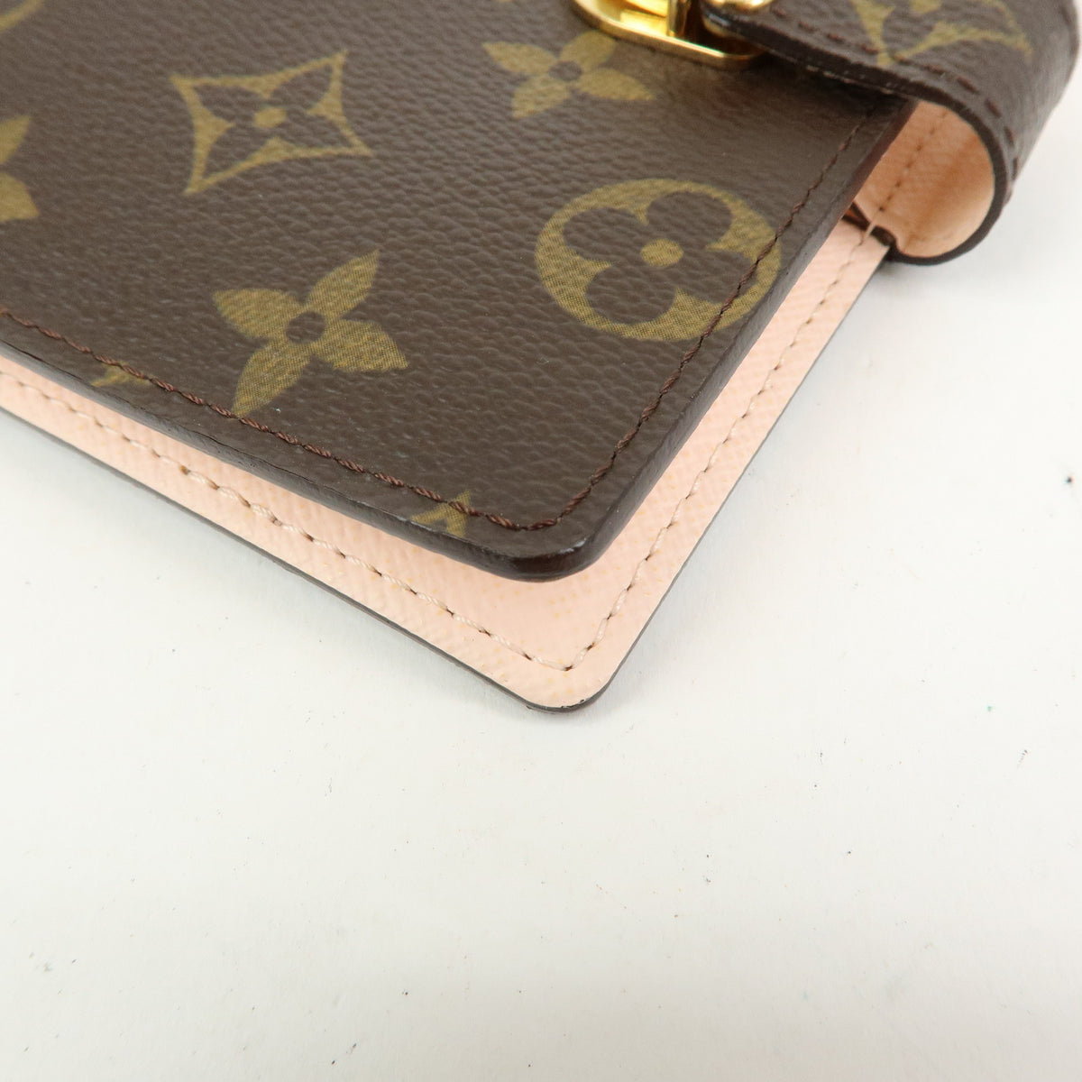 Louis Vuitton Monogram Agenda Koala PM Planner Cover Brown Pink R21013