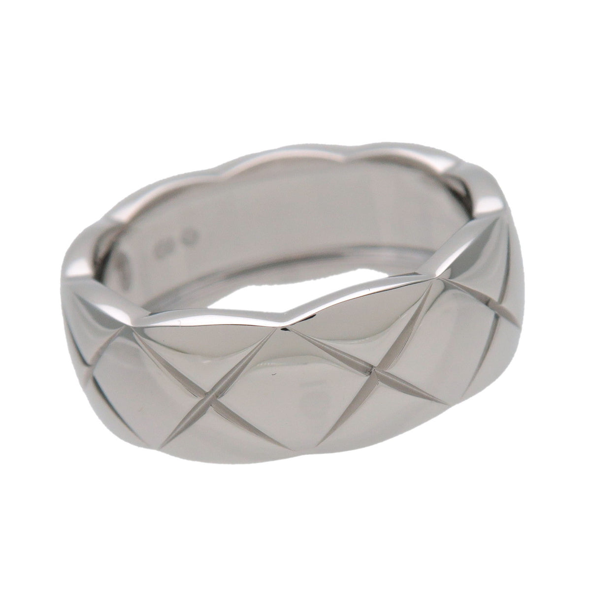CHANEL COCO Crush Ring Medium K18 750WG White Gold #50 US5.5 J10570