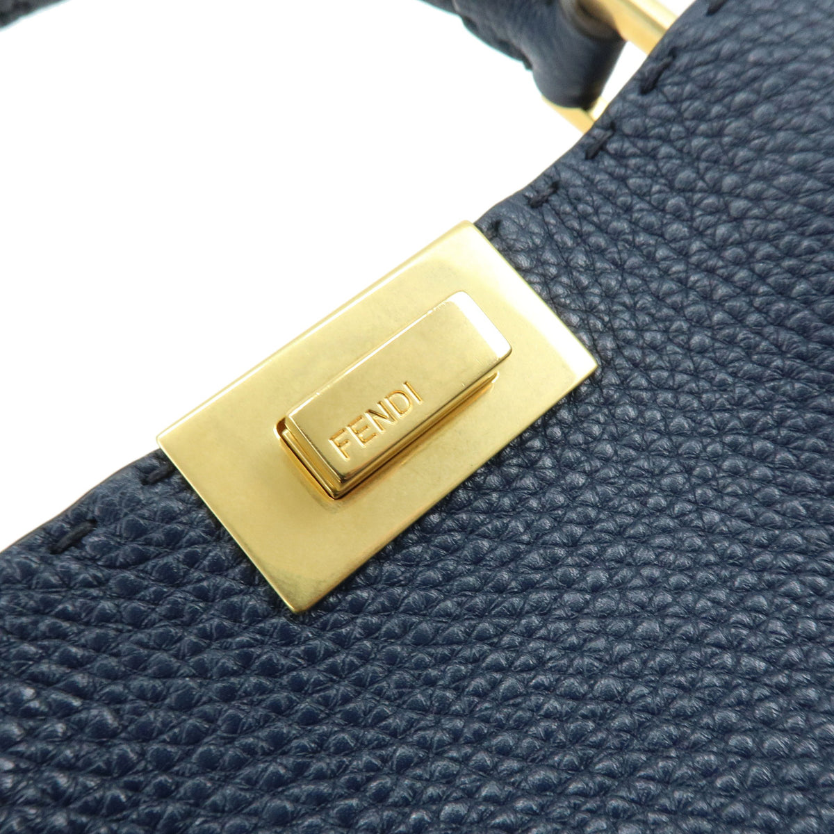FENDI Peekaboo Selleria Iconic Essentially Leather 2Way Hand Bag 8BN302