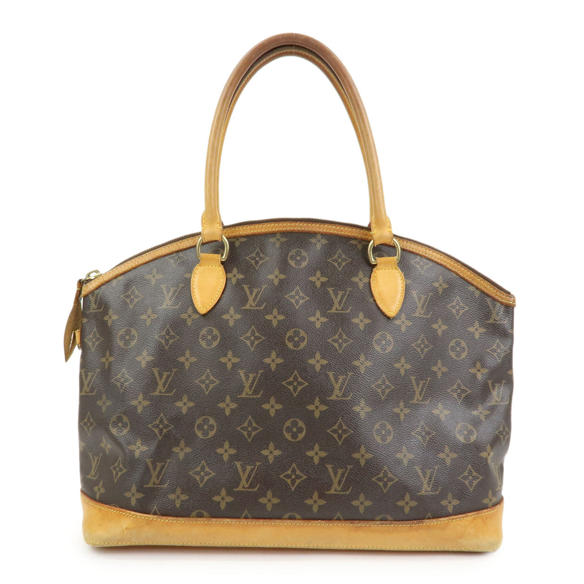 Louis Vuitton Monogram Lockit Horizontal Shoulder Bag Brown M40104
