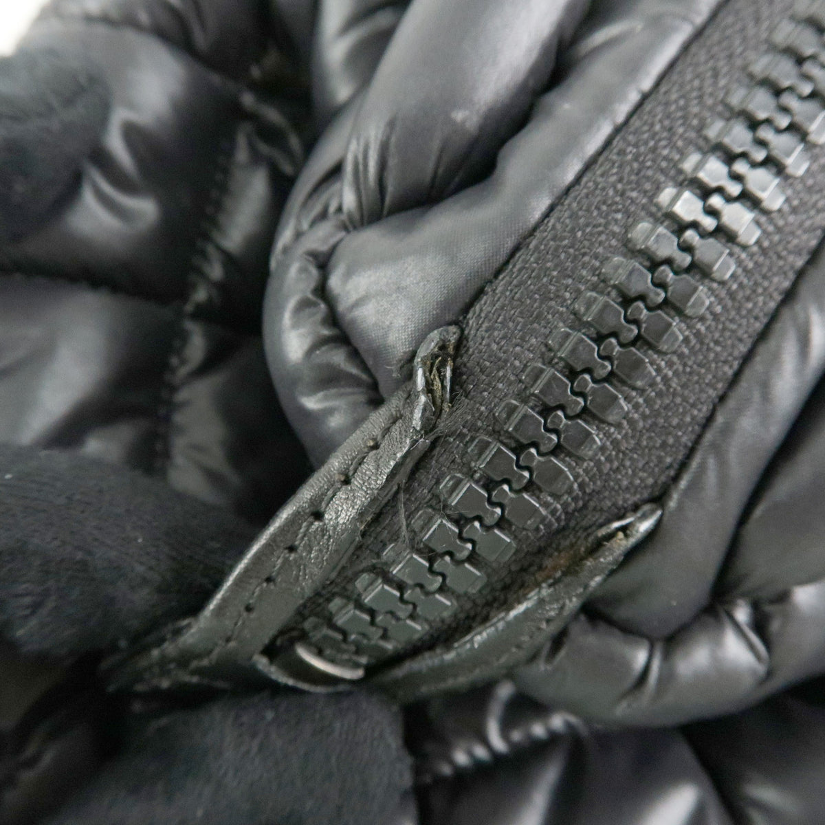 CHANEL COCO COCOON Nylon Leather Boston Bag Hand Bag Black A47205