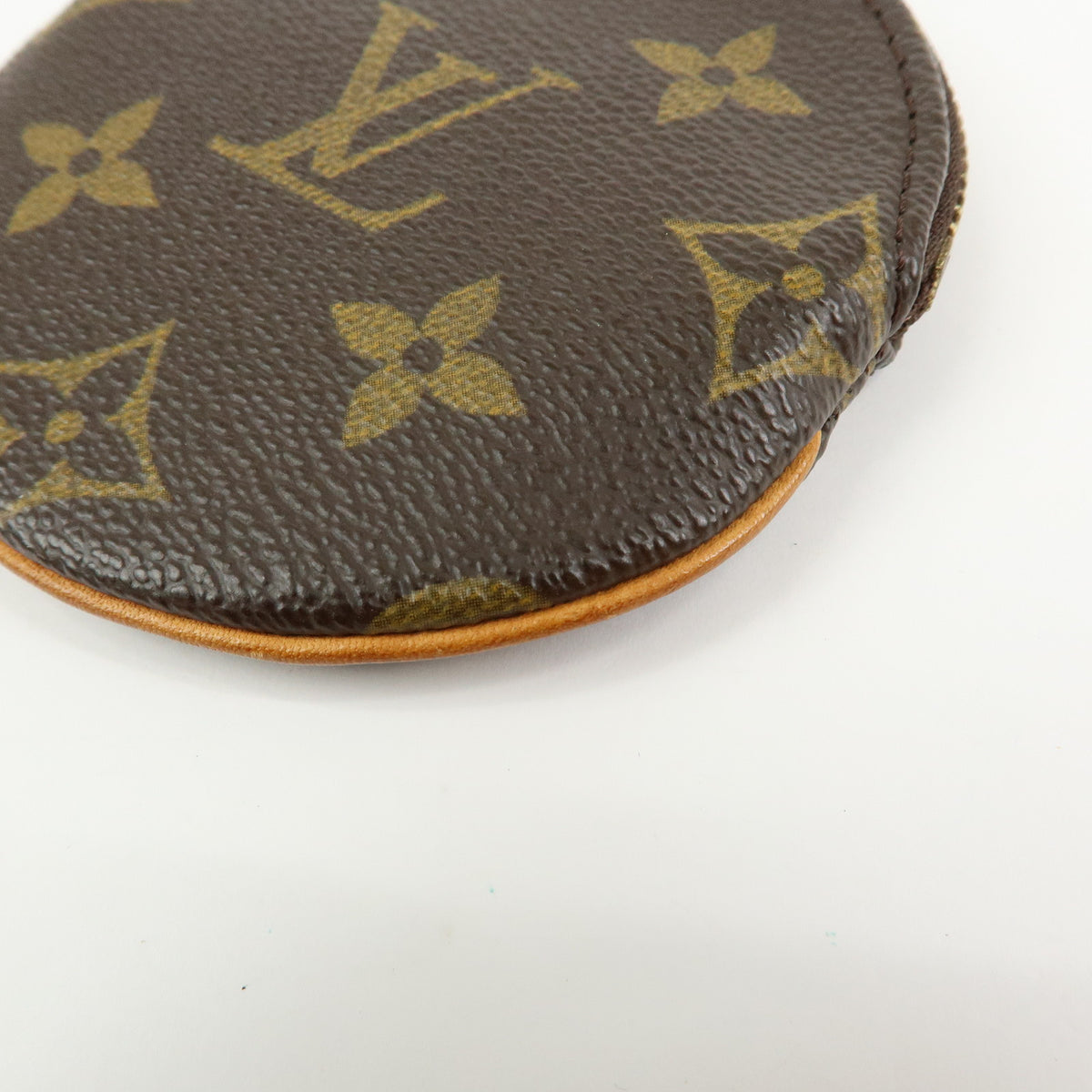 Louis Vuitton Monogram Porte Monnaie Rond Coin Case Brown M61926