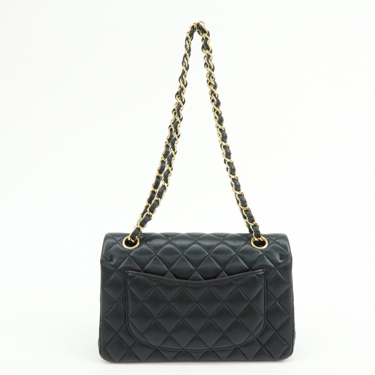 CHANEL Matelasse 23 Lambskin Double Flap Chain Shoulder Bag  A01113