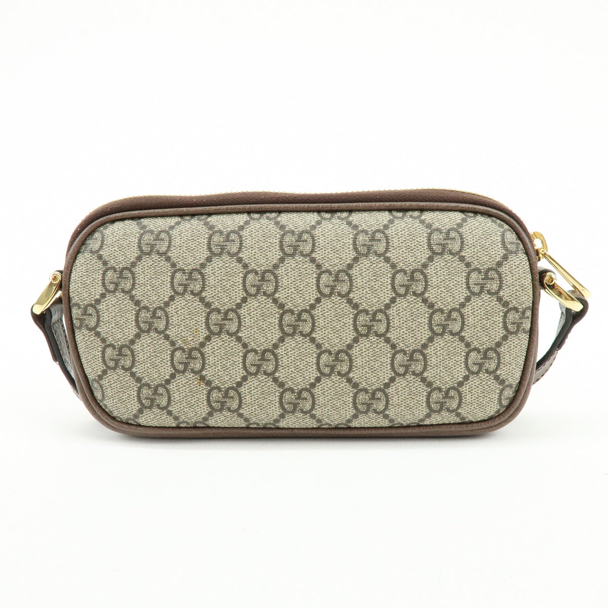 GUCCI Ophidia Sherry GG Supreme Leather Shoulder Bag Brown 598664