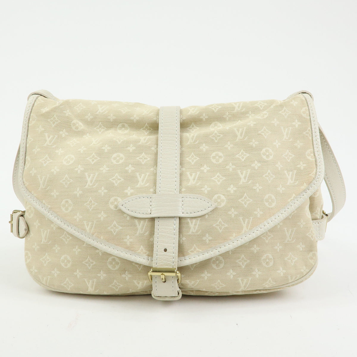 Louis Vuitton Monogram Mini Lin Saumur 30 Shoulder Bag Dune M95314