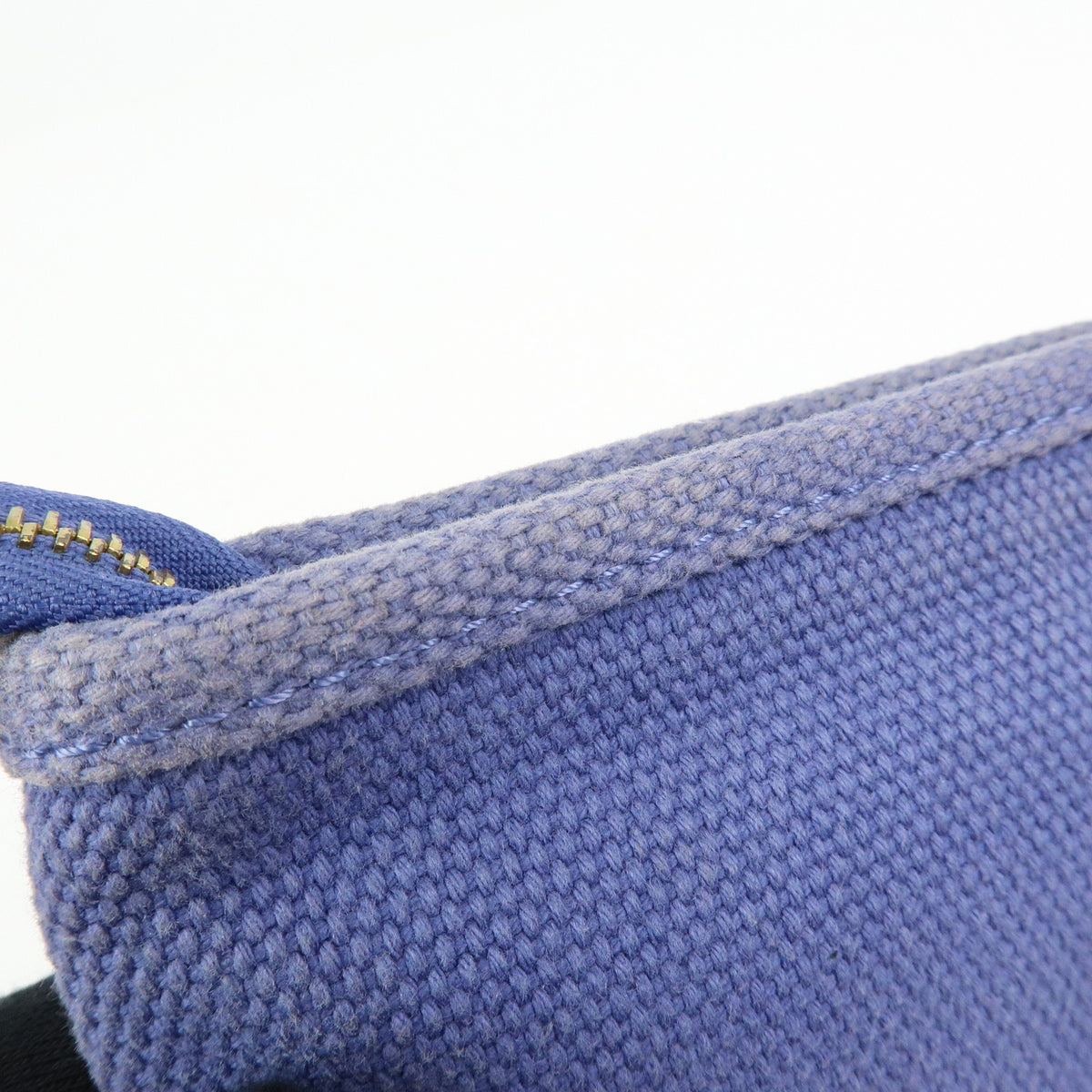 Louis Vuitton Antigua Canvas Leather Pochette Plate Pouch Blue M40070