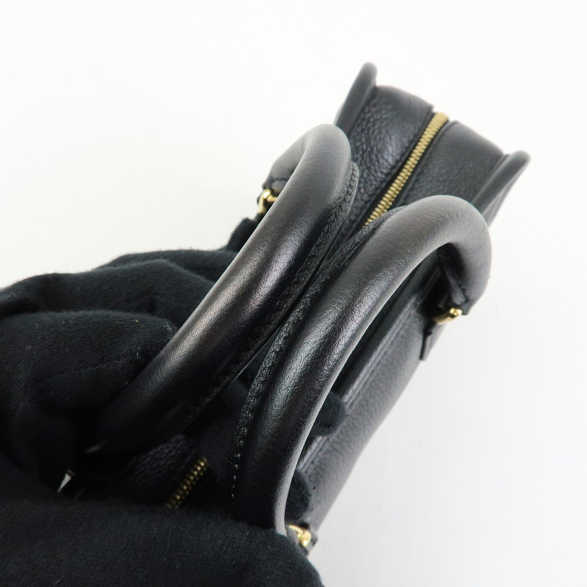 LOEWE Anagram Amazona 23 Leather Hand Bag Shoulder Bag Black