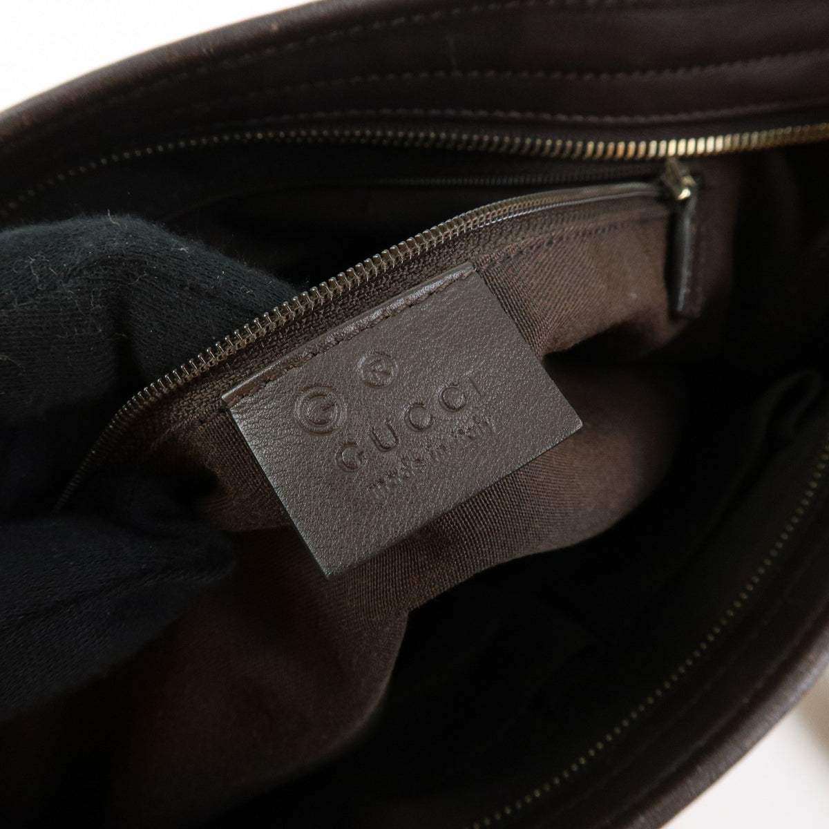 GUCCI Canvas Leather Shoulder Bag Crossbody Bag Beige Brown 388930