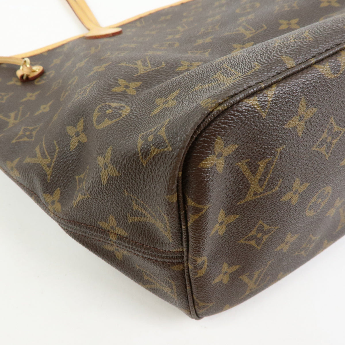 Louis Vuitton Monogram Neverfull MM Tote Shoulder Bag Brown M40156