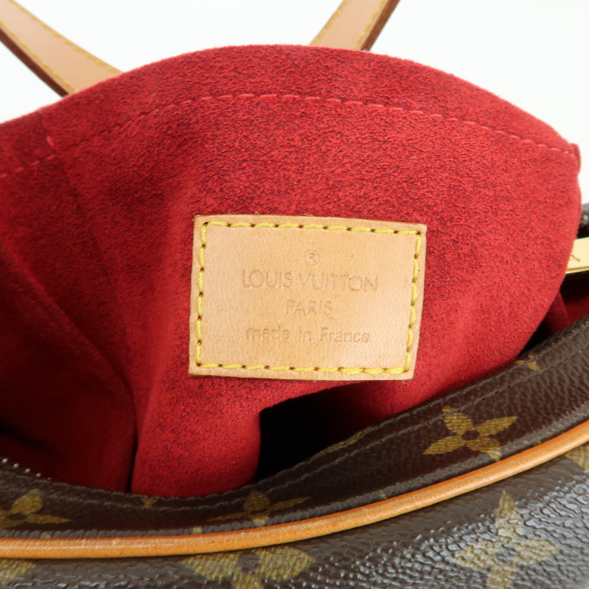 Louis Vuitton Monogram Croissant MM Leather Shoulder Bag Brown M51512