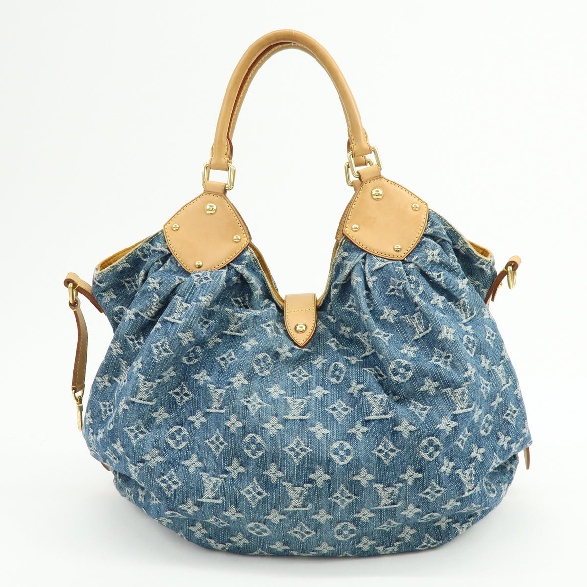 Louis Vuitton Monogram Denim XL Shoulder Bag Tote Bag Blue M95515