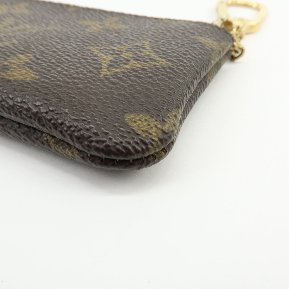 Louis Vuitton Monogram Pochette Cles Coin Case Key Case Brown M62650