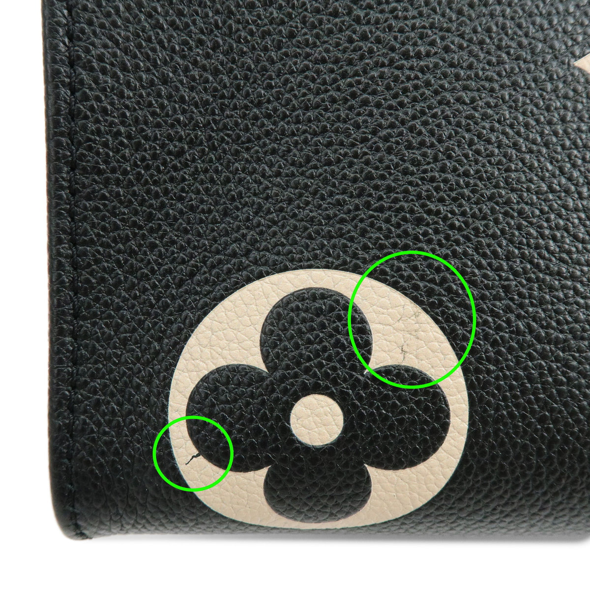 Louis Vuitton Bicolor Monogram Empreinte On The Go MM Noir Beige M45495