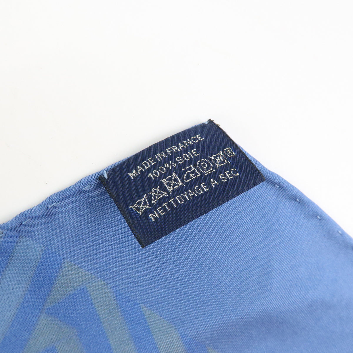 HERMES Maxi Twilly Silk 100% Scarf ANIMAPOLIS Blue Beige Black